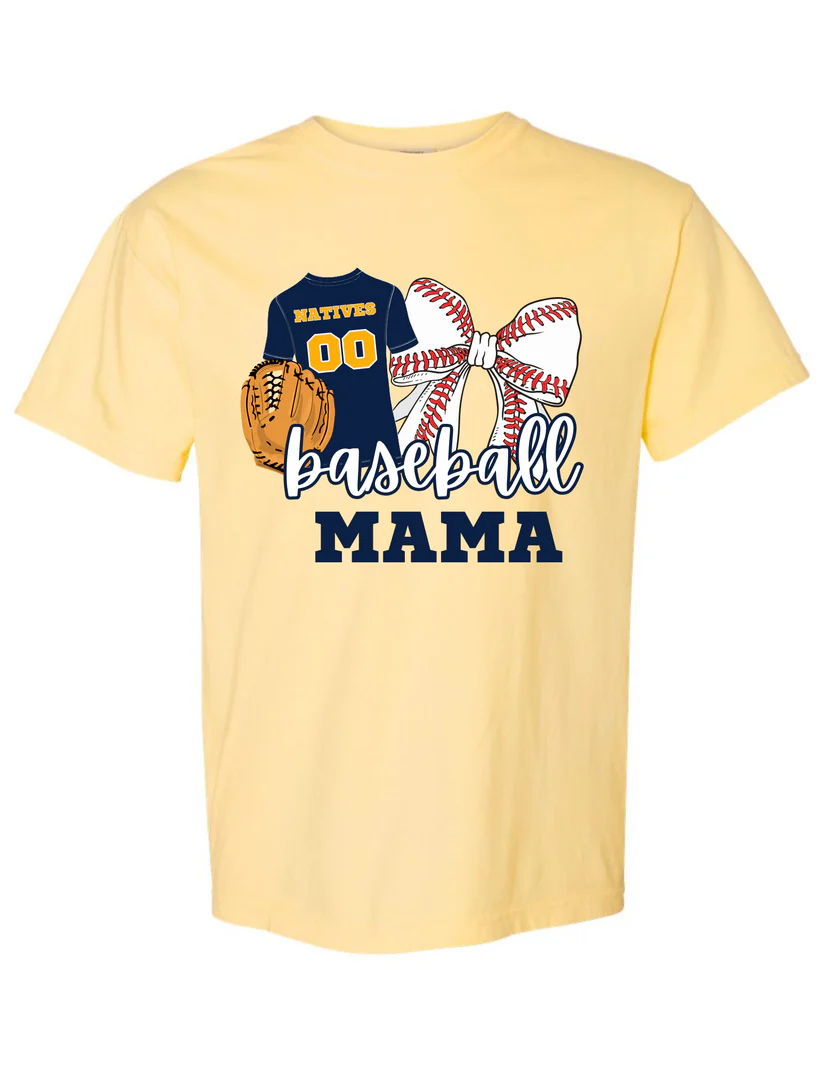 Natives Baseball Mama Customizable